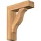 Ekena Millwork Funston Block Smooth Bracket w/ Offset Brace, Western Red Cedar, 5 1/2"W x 18"D x 22"H BKT0604X18X22FST05SWR - alternate 1